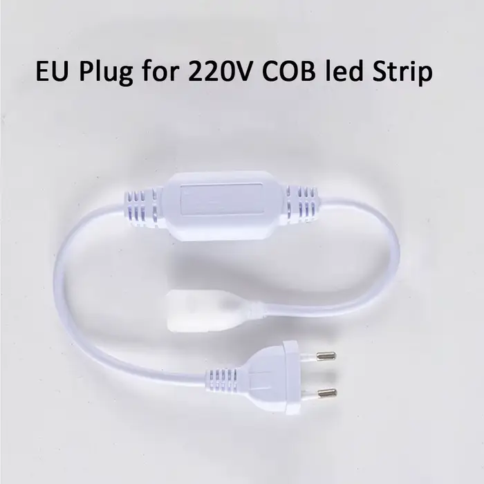 Prise UE pour bande LED COB 220 V