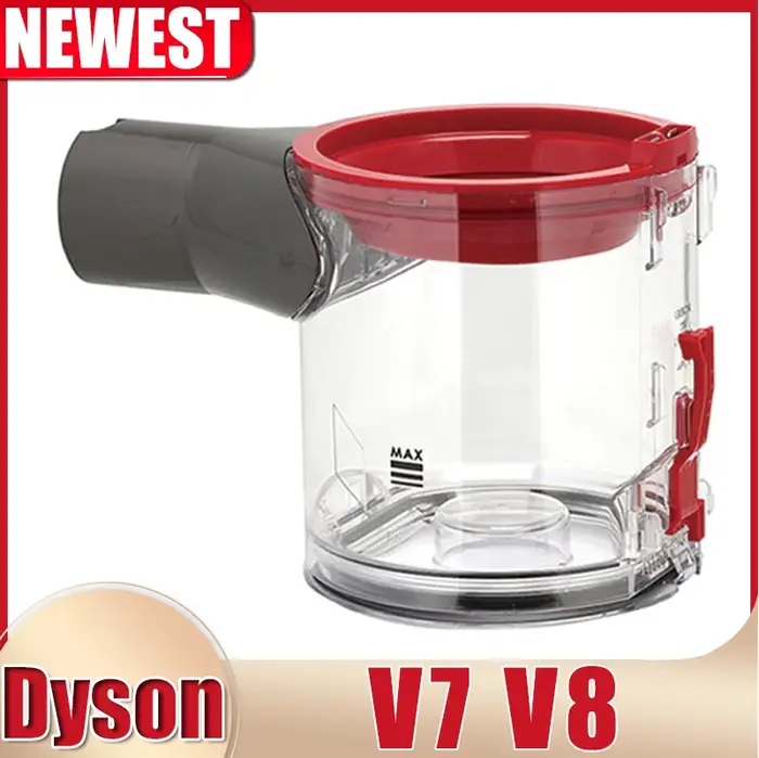 Dust Cup pour aspirateur Dyson V7 V8, couvercle d'étanchéité, boîte à ordures, cartouche, E27