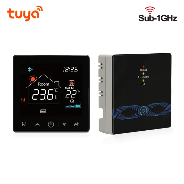 Thermostat Wifi Tuya pour maison intelligente, batterie sans fil, pour chaudière à gaz, régulateur d