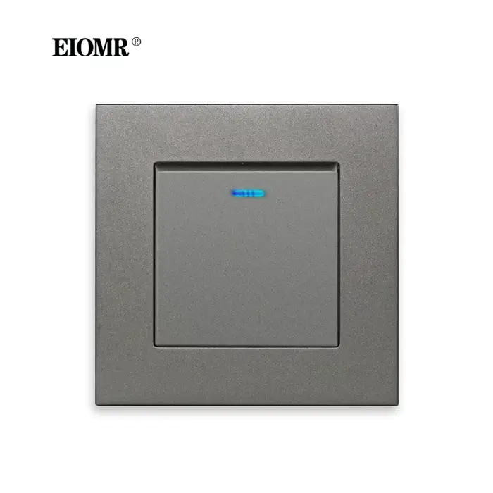 EIOMR Prise standard EU avec interrupteur Prise multiple AC 110V-250V 16A Prise de courant murale Us