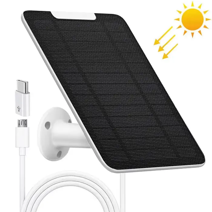 Panneau solaire amélioré de 10 W compatible avec Eufy Solocam S340 S330 C210 E30 E40 E42 Eufycam 2 2
