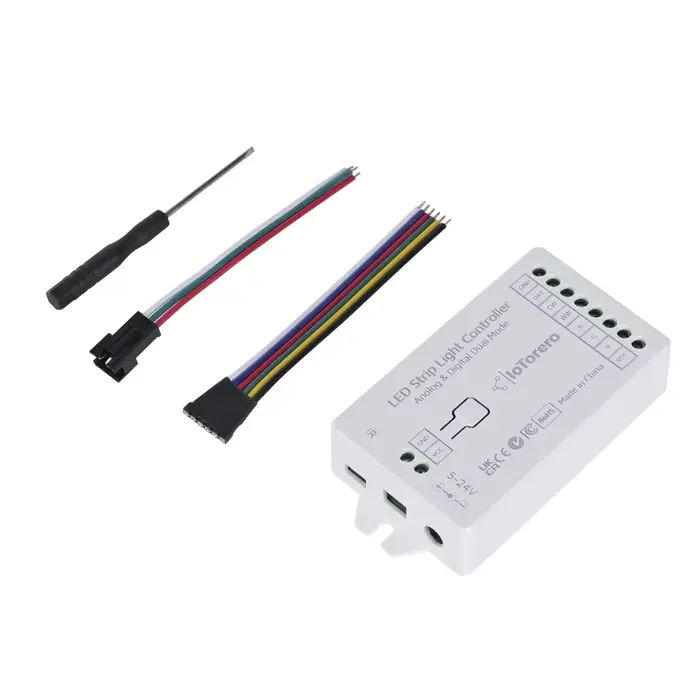 Contrôleur de bande LED IoTorero WLED PWM RGBCCT et adressable en mode double fonctionne avec Home A