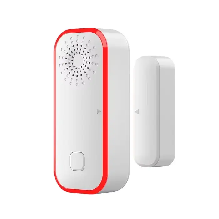 Tuya WiFi alarme de porte détecteur d'alarme de porte fenêtre intelligent 0-100dB alarme sonore et l