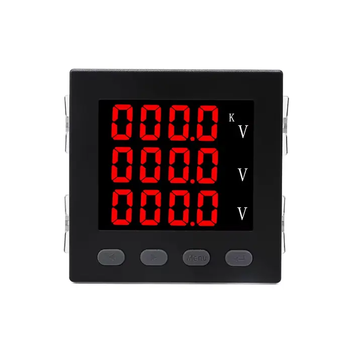 Compteur de tension triphasé 3P4L 3P3L, 96x96mm, LED, numérique intelligent, voltmètre AC220V, panne
