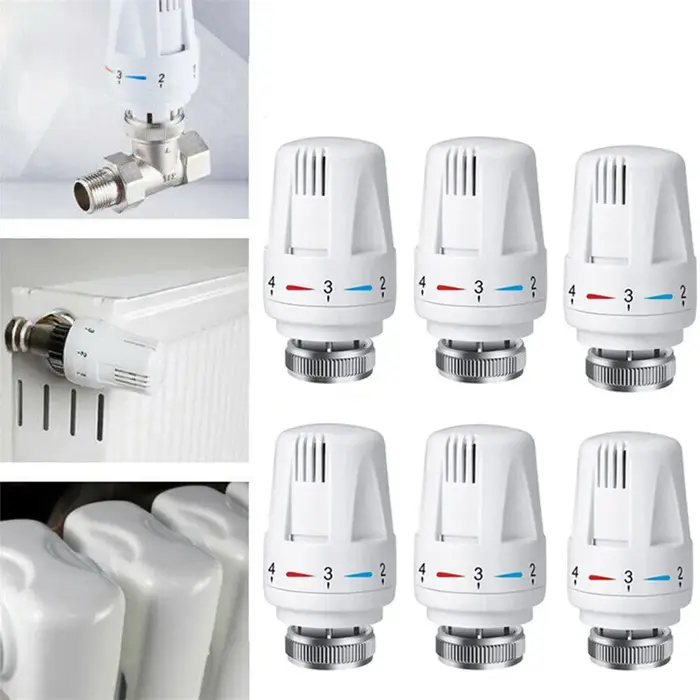 Vannes de contrôle de température pneumatiques thermostatiques, télécommande, tête pour système de c