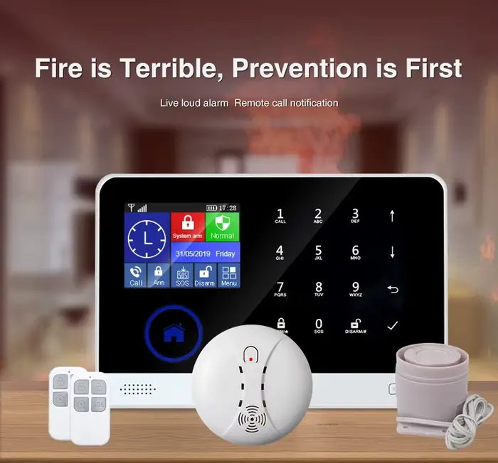 Système d'alarme tactile sans fil
