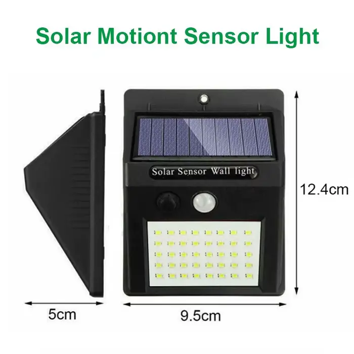 6/30 LED lumière solaire PIR capteur de mouvement applique murale lampe solaire extérieure étanche s