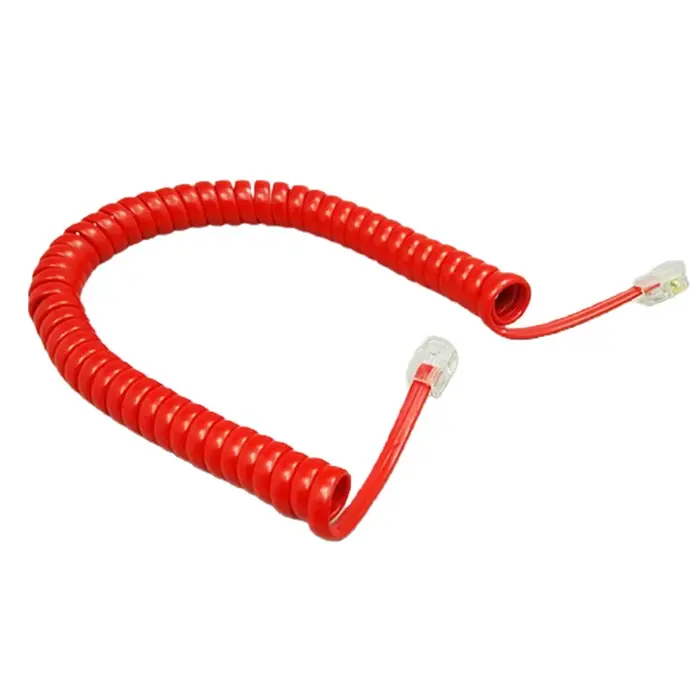 Cordon téléphonique enroulé