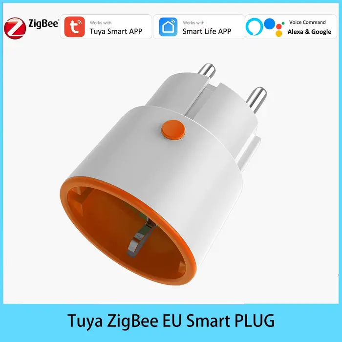 Prise de courant de surveillance de l'énergie domestique intelligente, prise UE, Tuya Zigequation, A
