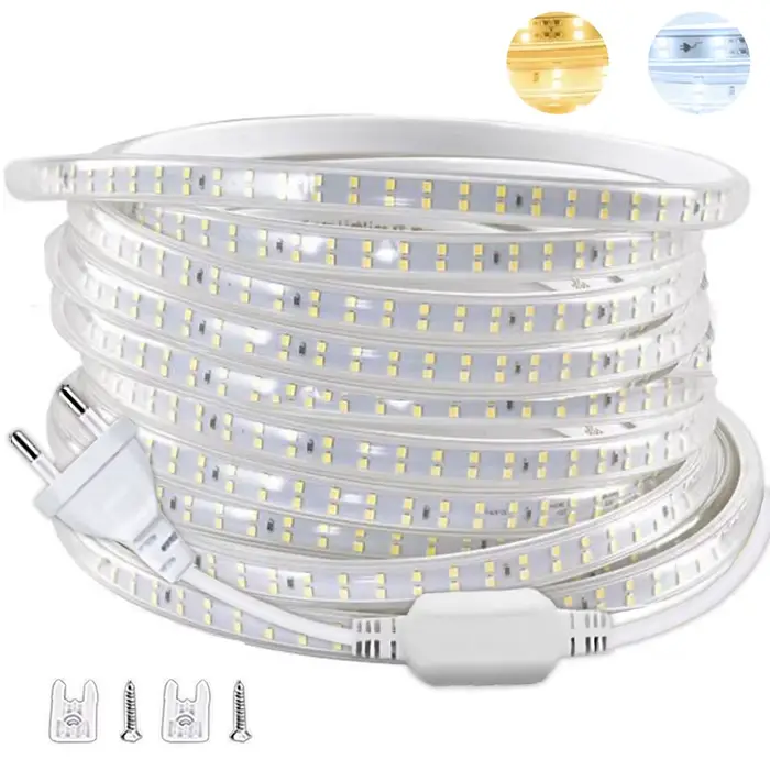 Bande lumineuse led imperméable 220v flexible pour salon escaliers cuisine chambre jardin装饰去掉最后的html标签并添加优化的SEO标题，但保持原文的要求。