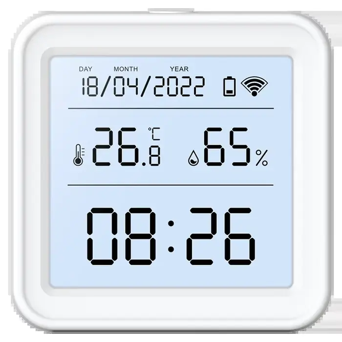 Tuya – nouveau capteur de température et d'humidité WiFi, rétro-éclairage intelligent, hygromètre, t