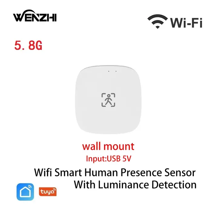 Zigequation-Capteur de mouvement de présence humaine, Wifi, MmWave, Shoance, Détection de distance, 