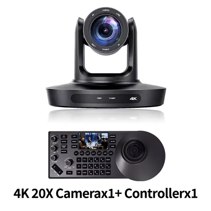 Caméra PTZ 4K 20X Zoom Kit de caméra de vidéoconférence réunion d'église diffusion en direct contrôl
