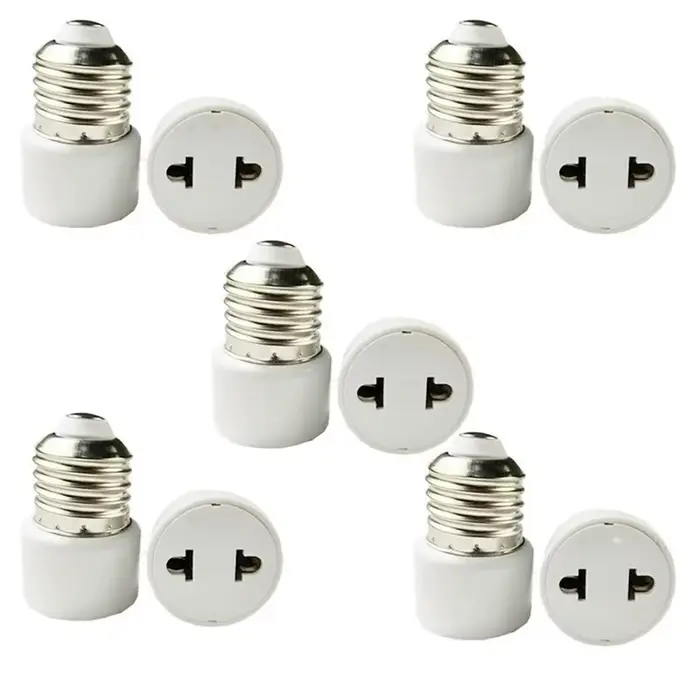 Adaptateur de douille d'ampoule E27 à brancher, convertisseur de douille de lampe, prise US EU, base de lampe pour luminaire domestique, pratique et durable