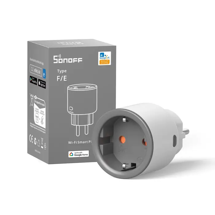 SONOFF S60 prise WiFi EU/UK prise maison intelligente moniteur de puissance prise Vioce eWeLink télé