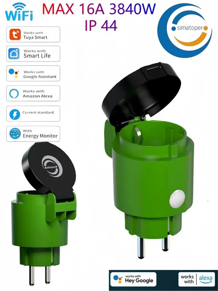 Simatoper 2 prises WiFi extérieures