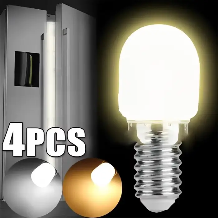 2/4 pièces ampoule LED E12 E14 220V ampoules de réfrigérateur lampe d'affichage