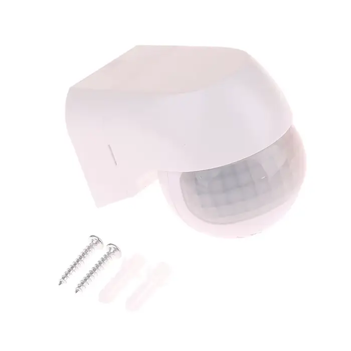 Détecteur de mouvement PIR infrarouge extérieur AC100V~240V avec interrupteur mural, capteur LED éta