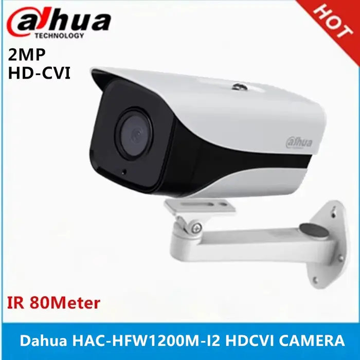 Dahua HDCVI caméra HAC-HFW1200M-I2 HD 1080P 2MP intégré 2 led IR 80m caméra de vidéosurveillance de