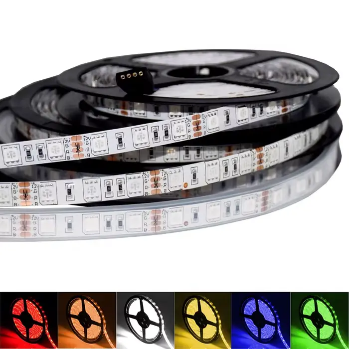 Bande lumineuse LED RVB étanche pour chambre à coucher, rétroéclairage TV, blanc, 5V, 12V, 24 V, 505