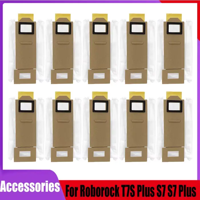 Sacs à poussière de remplacement pour Roborock T7S T7S Plus S7 S7 Plus S7MAX S7 MAXV, accessoires po