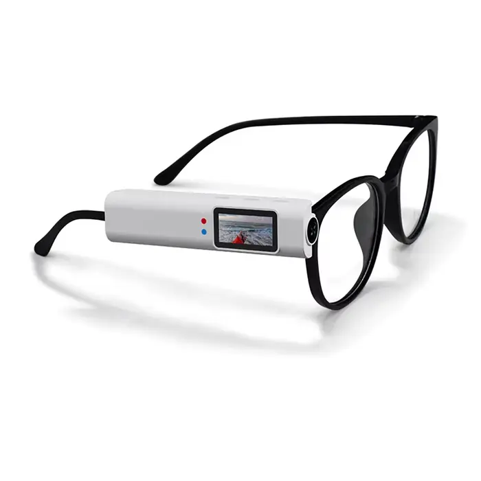 Lunettes de caméra 2.7K, caméra montée sur la tête, caméscope vidéo WiFi pour moto portable 110 ° Ob