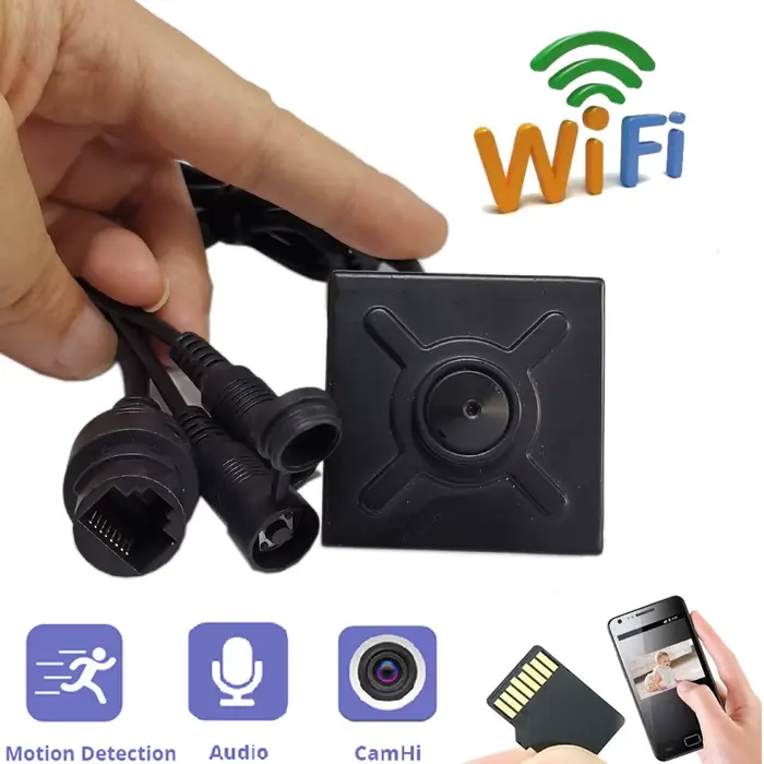 Mini caméra IP WiFi IMX307 HQCAM pour surveillance nocturne haute qualité résistante aux dommages à installer partout maison bureau occasionnels vacations
