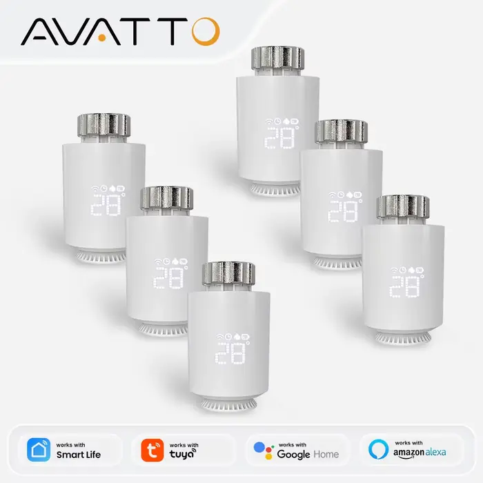 Contrôleur de température intelligent AVATTO ZigBee Thermostat pour maison compatible avec Alexa et Google Home pour contrôler la température de chaque pièce occasions spéciales à offrir