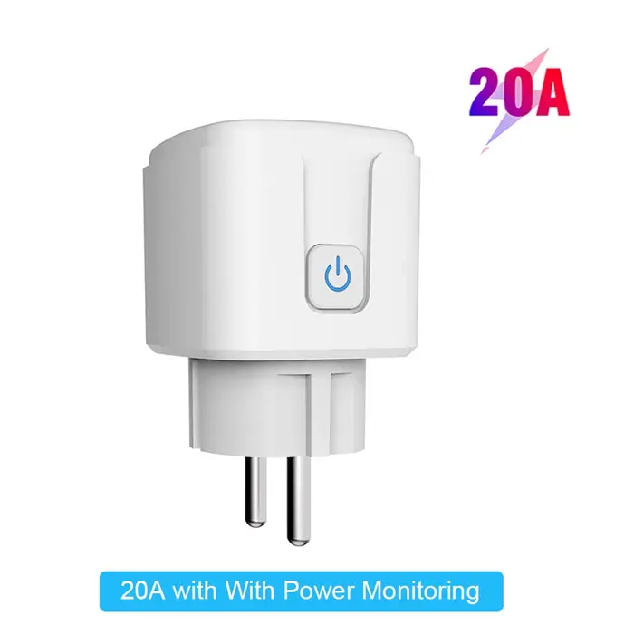 Prise intelligente Tuya EU16A/20A Wifi, avec surveillance de l'alimentation, application Smart Life,