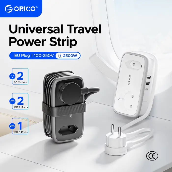 ORICO – multiprise de voyage avec prise ue