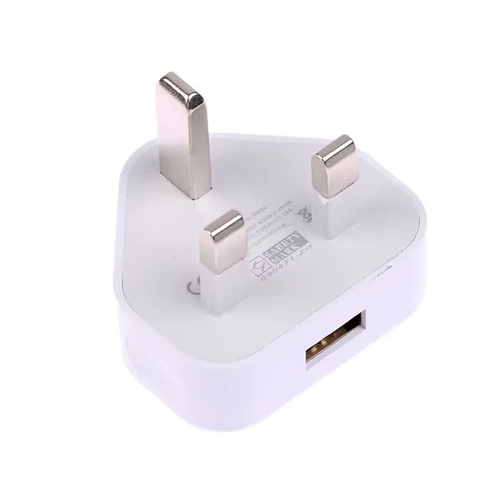 Adaptateur de chargeur mural universel, prise britannique, 3 broches, 1/2 ports USB, charge pour iPh