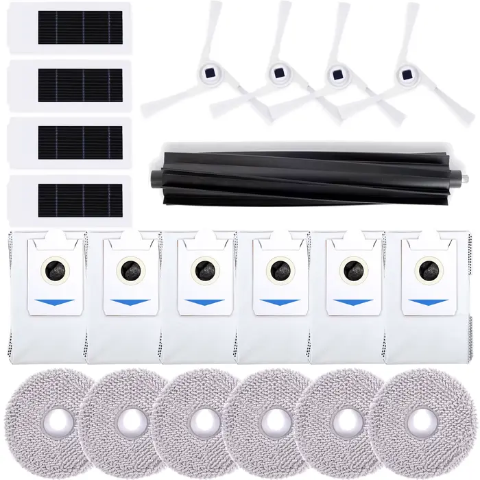 【Optionnel】 Accessoires compatibles avec l'aspirateur robot Ecovacs Deebot X2 Omni, rouleau, filtre,