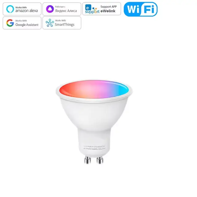 Ewelink-Ampoules LED Zigbee GU10, lampe LED intelligente WiFi, RVB, CW, WW, ampoule LED nous-mêmes a