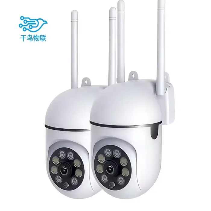 Caméra de sécurité IP sans fil extérieure 4K 8MP HD à double objectif avec fonction PTZ pour surveillance complète et vision nocturne couleur occasions spéciales sécurité maison commerce