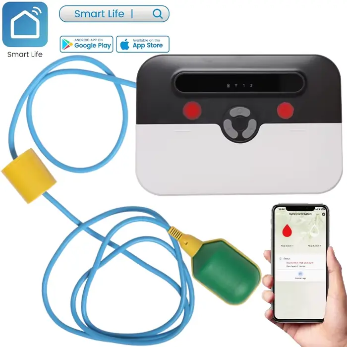 Alarme de niveau d'eau WiFi intelligente avec alertes d'application mobiles