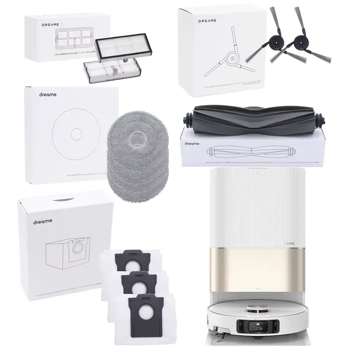 【Optionnel】 Accessoires d'origine pour aspirateur robot Dreame X40 Ultra, brosse à rouleau, filtre, 