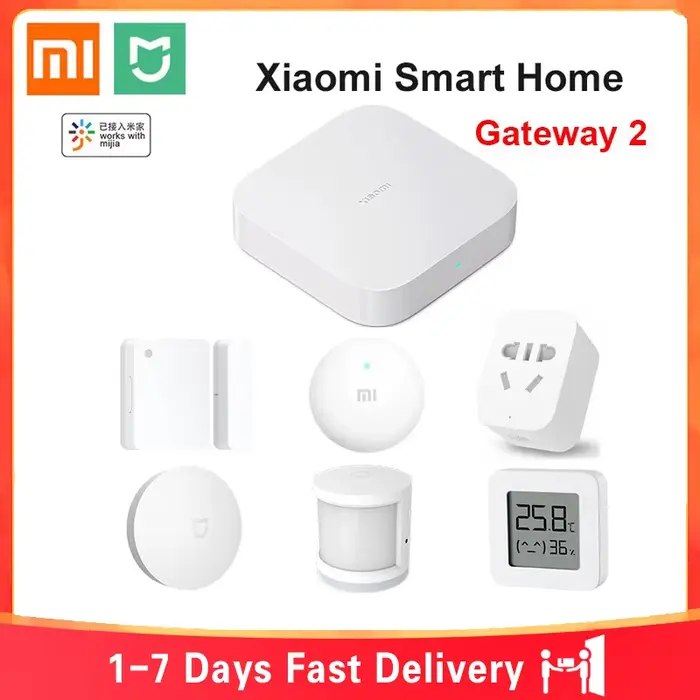 Xiaomi Kit de maison intelligente Mijia Gateway 3 Aqara Hub porte capteur de corps humain