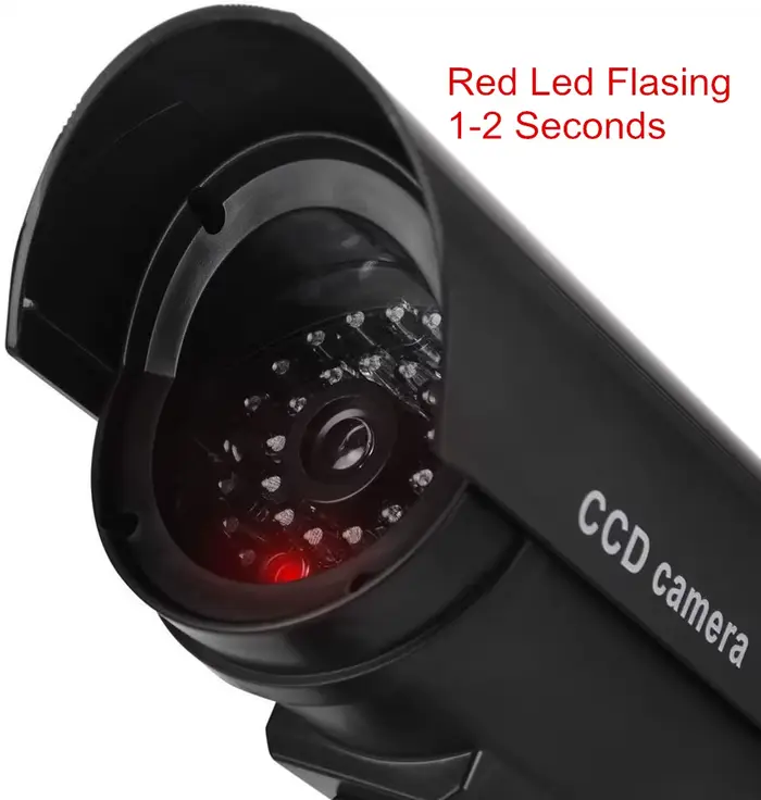 Caméra factice caméras de vidéosurveillance cctv avec antenne wifi infrarouge IR LED clignotant alimenté par batterie