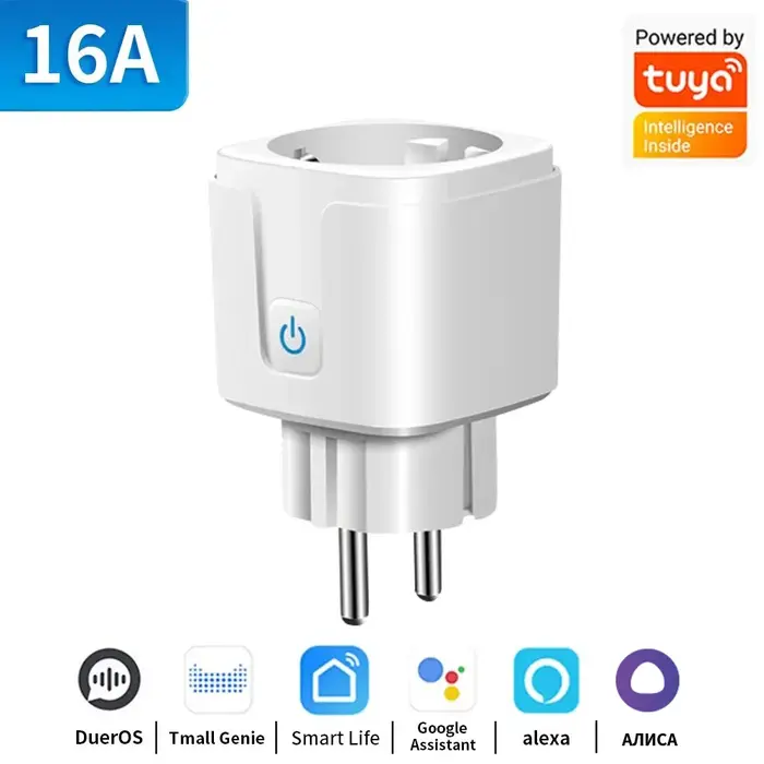 TNCE TUYA prise intelligente WiFi ou Zigbee3.0 prise EU 16A/20A moniteur de puissance fonction de sy