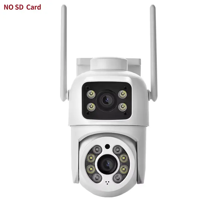 Caméra de Surveillance extérieure étanche 4MP, double objectif, double écran, suivi automatique, vid