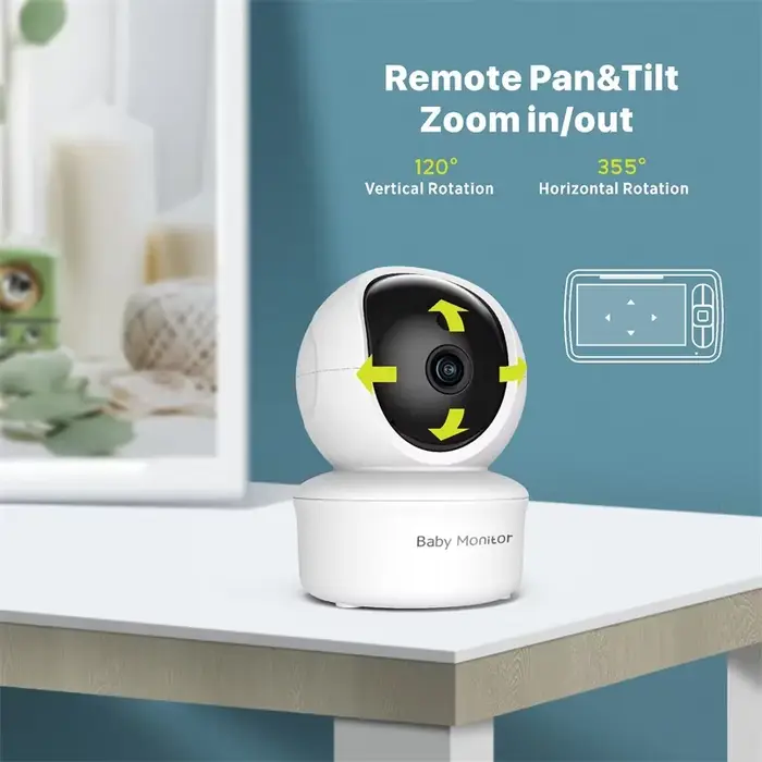 Moniteur bébé avec caméra unique et écran