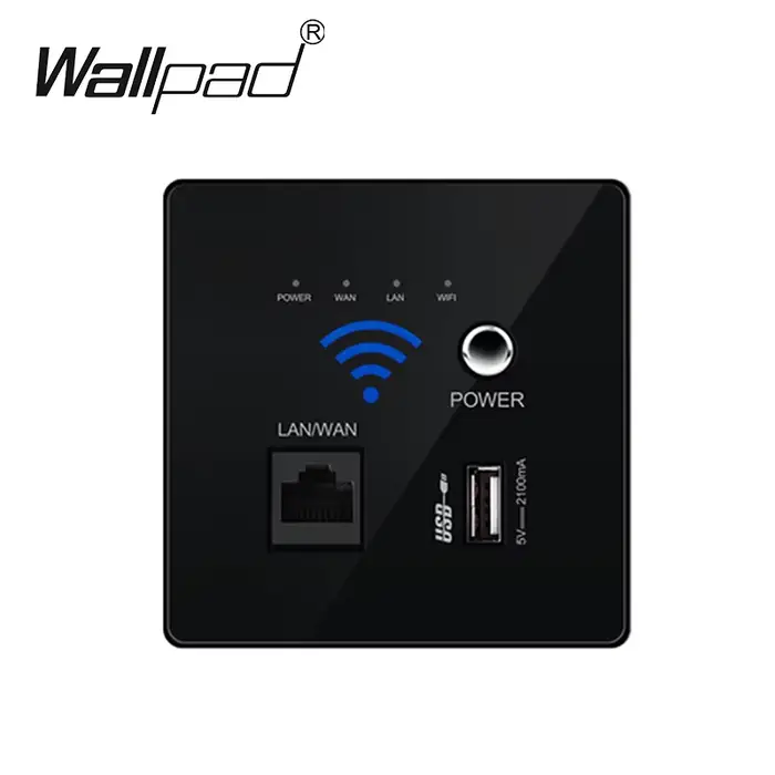 I-Router-Prise murale sans fil intégrée, chargeur de téléphone, panneau de prise de charge USB WiFi,