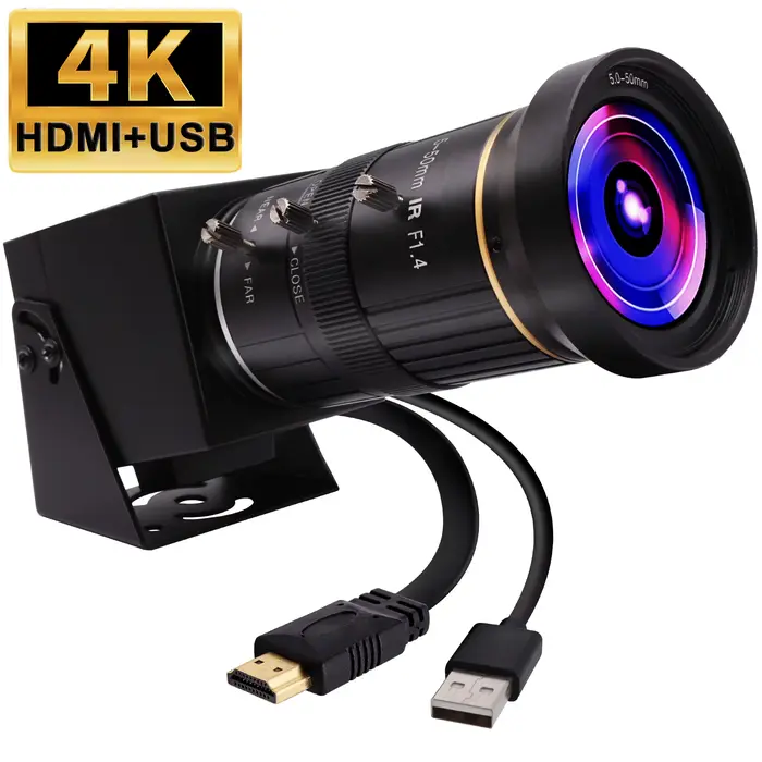 ELP 4K USB Zoom caméra 30fps H.265 H.264 HDMI