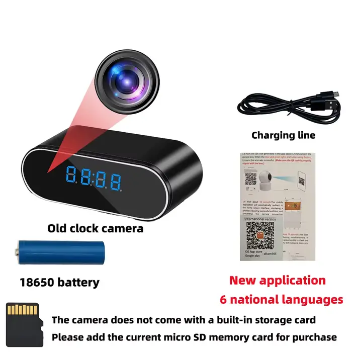 Nouvelle Mini caméra WiFi 4KHD pour une clarté améliorée, Vision nocturne infrarouge, visualisation 