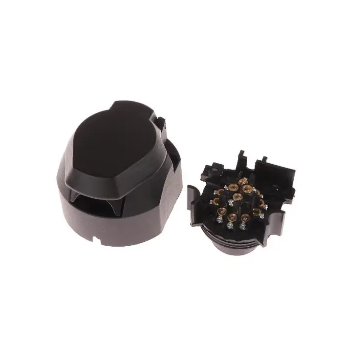 Adaptateur de connecteur électrique de prise de remorque ronde européenne 13 broches 12V, prise de r