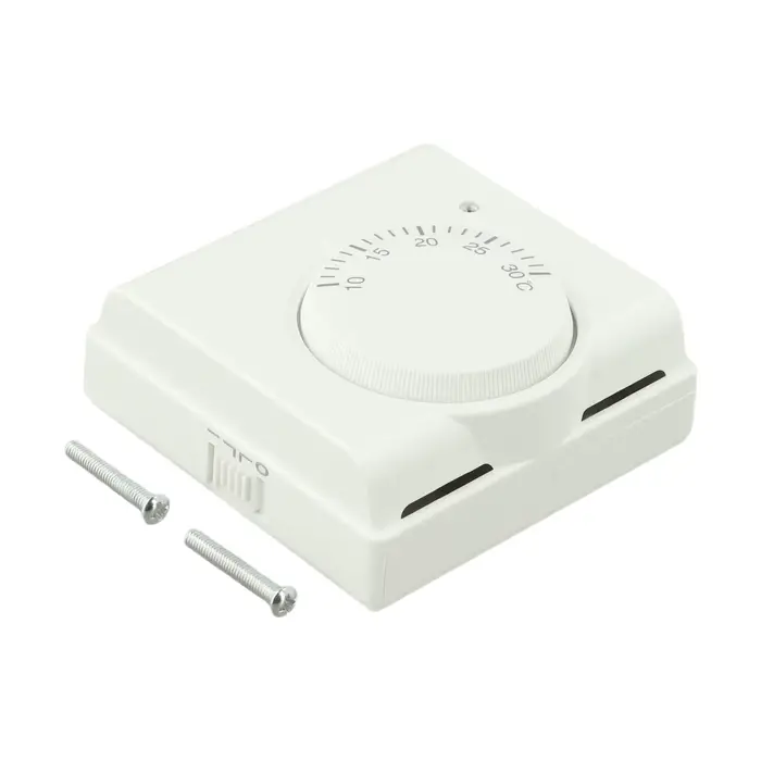 Thermostat pratique de haute qualité, interrupteur de température, pièce blanche, 2 fils, 220V AC, r
