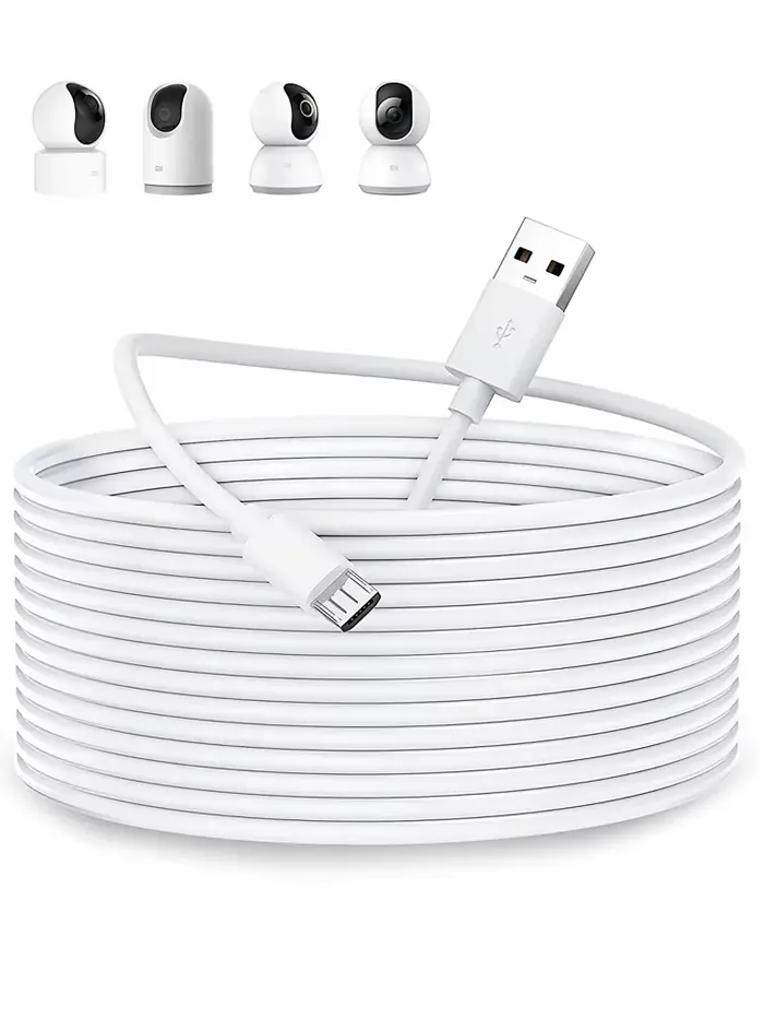 Câble d'extension micro USB 3 ~ 13 m pour Xiaomi MI 360 °   Caméra de sécurité domestique 2K Pro, MI