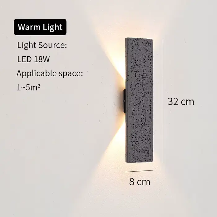 LED extérieur porche appliques murales en aluminium extérieur luminaires muraux IP65 lampe étanche p