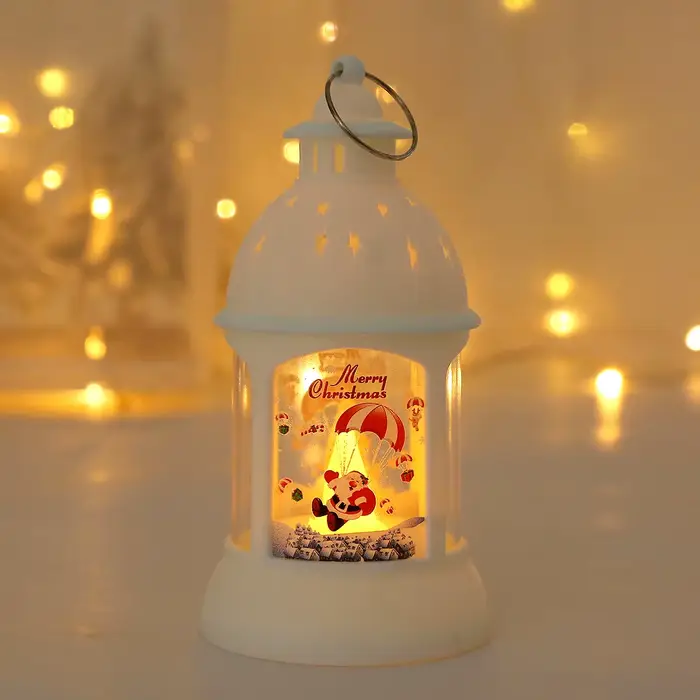 Noël Lantren lumière LED 2024 décoration de noël pour la maison chambre fée lumières Navidad nouvel 