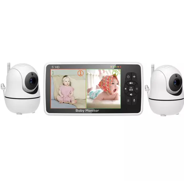 Moniteur vidéo pour bébé avec deux caméras et audio